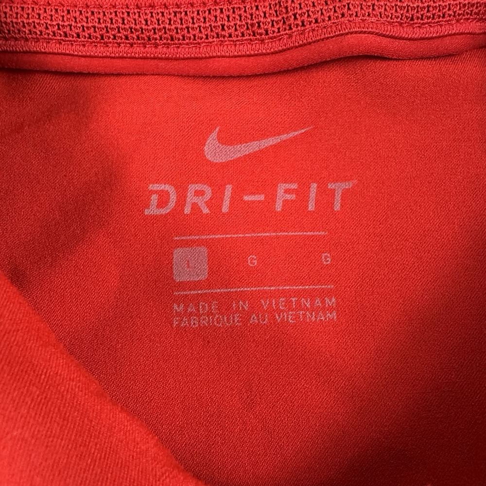 Nike Dri-Fit UGA Georgia Bulldogs Coaches On-Field Polo Red Mens Sz Large EUC - Picture 7 of 9